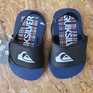 NWT Quiksilver Infant Molokai Layback Sliders